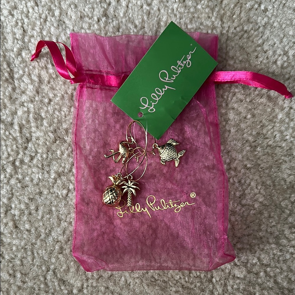 Lilly Pulitzer Beverage Charms
